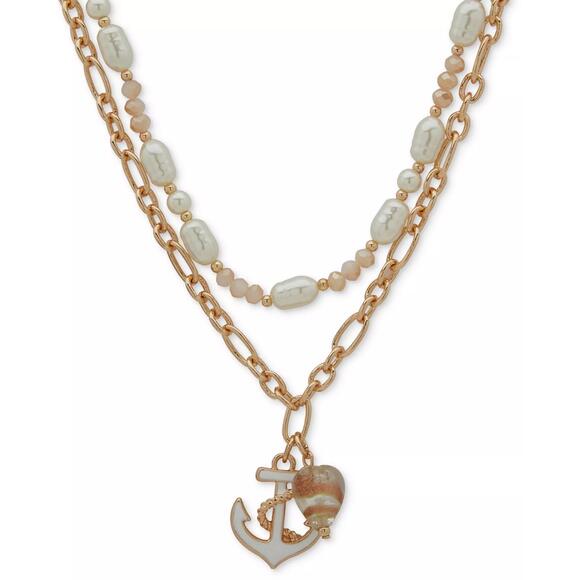 lonna & lilly Jewelry - lonna & lilly Gold-Tone Sea Life Layered Pendant Necklace